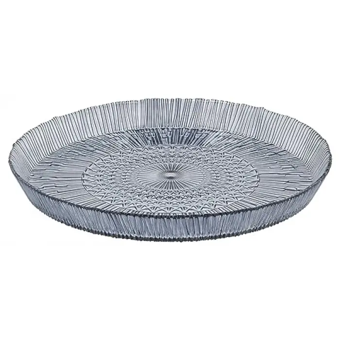 Bıtz Kusintha Servis Tabağı Yuvarlak Mavi 3 Cm - Çap:30 Cm