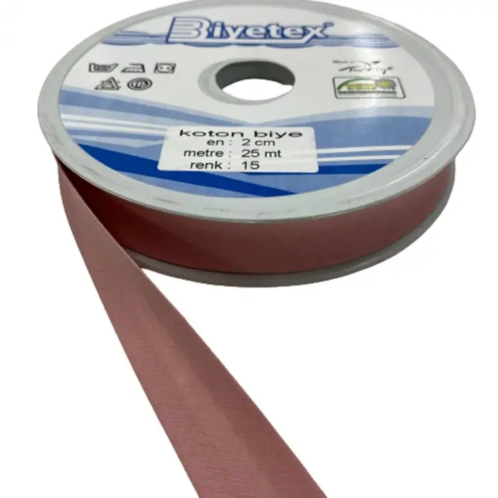 Biyetex Koton Cotton Biye 2 cm 15 Pudra