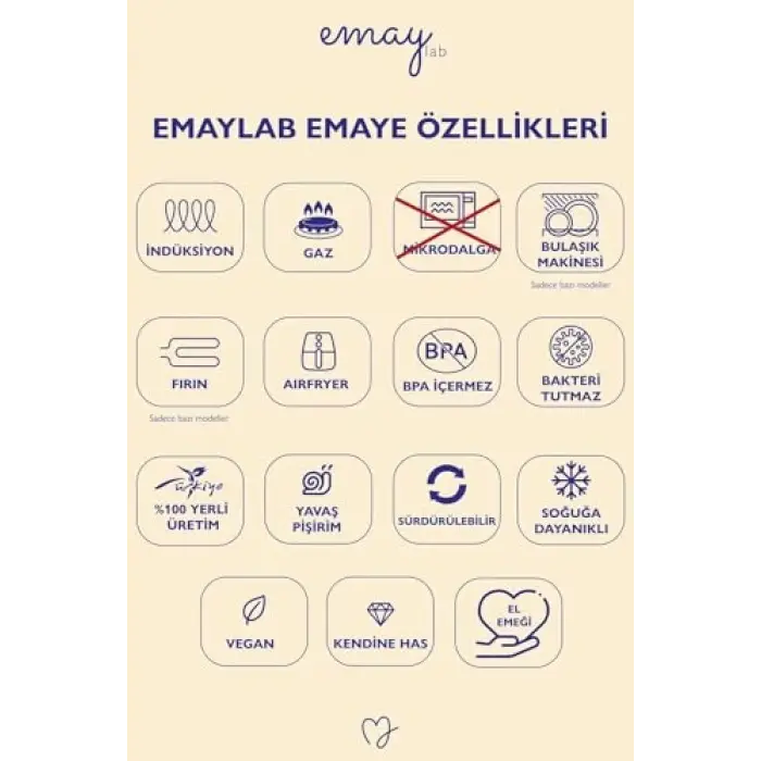 Black Cupid Kareli Emaye Pasta/Sunum Tabağı