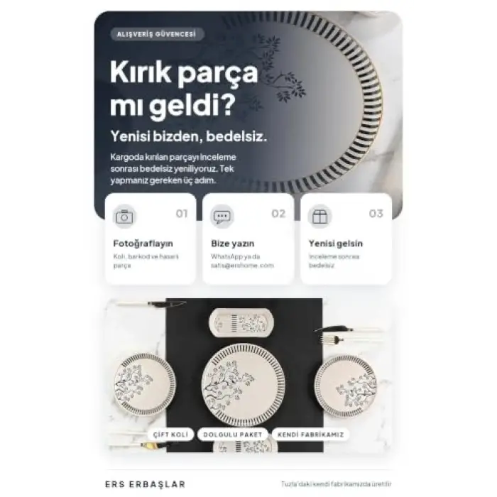 Black Flow 15 Parça 6 Kişilik Kahvaltı Seti