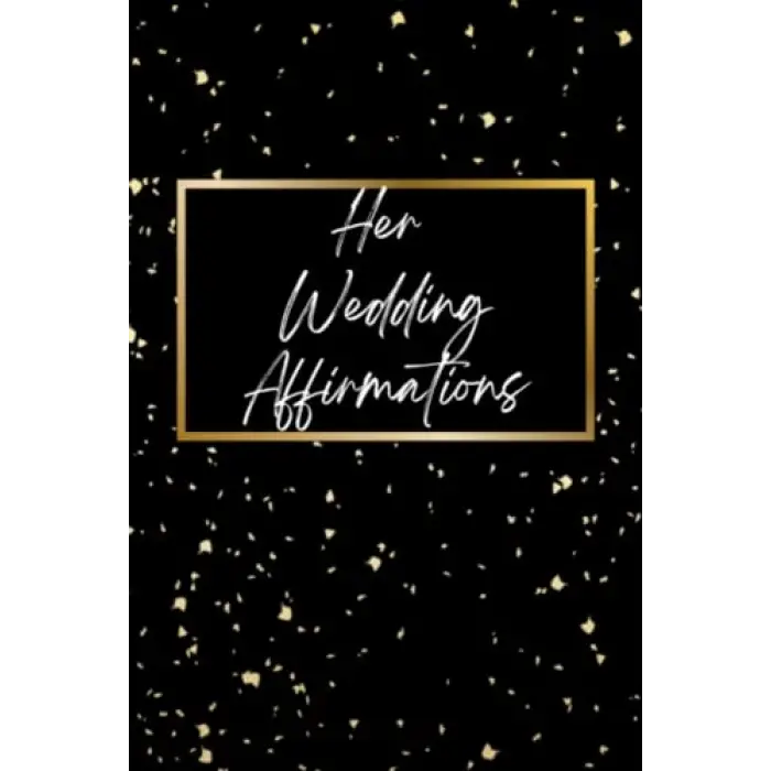 Black Her Wedding Affirmation Vow Book 6x9 Booklet