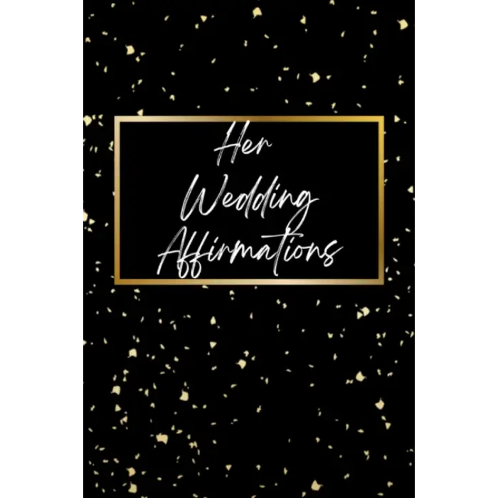 Black Her Wedding Affirmation Vow Book 6x9 Booklet