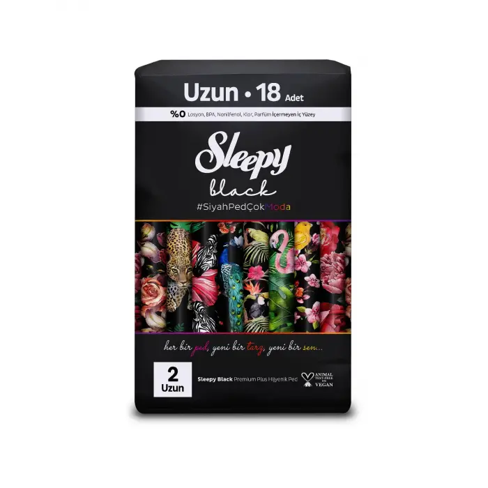 Black Premium Plus Hijyenik Ped Uzun 18 Adet