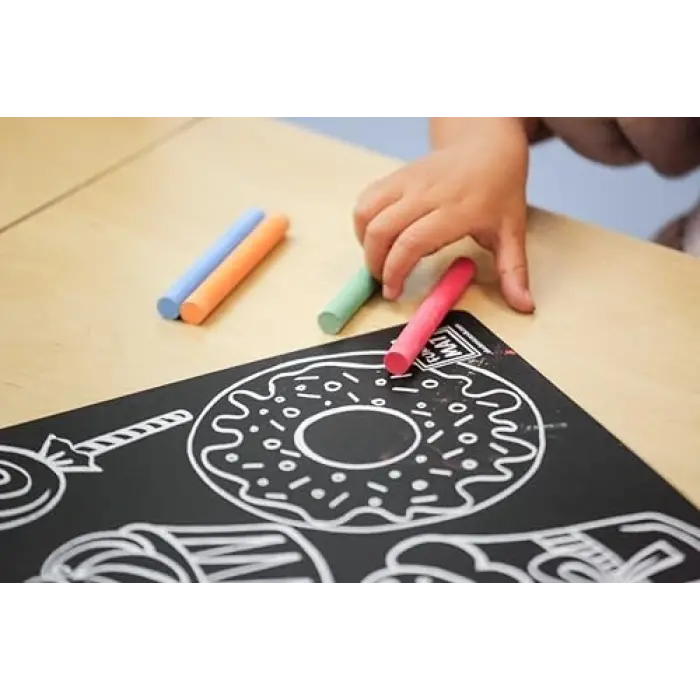 Black Tebeşirli Oyun Matı Tatlı Tatlı