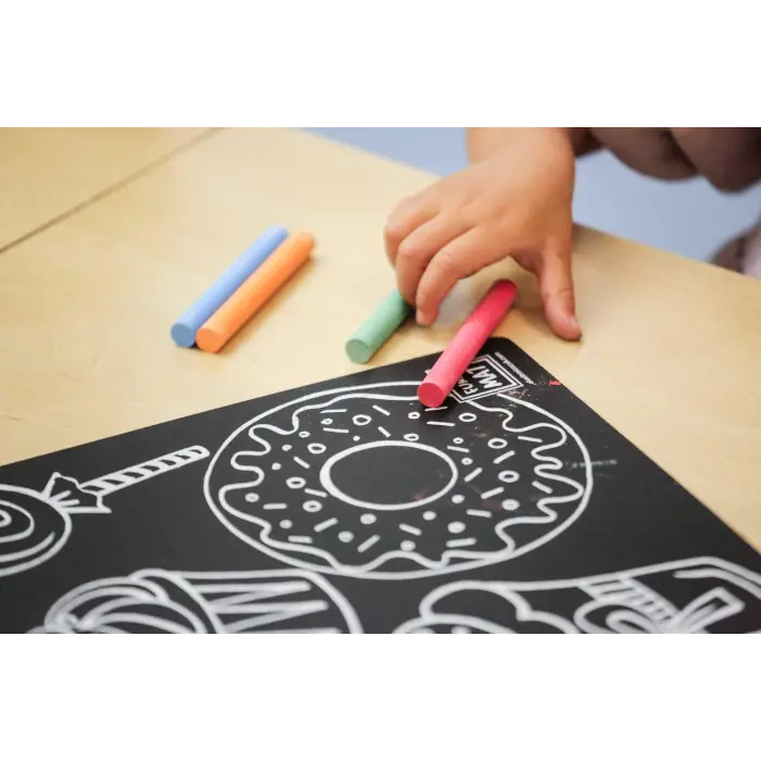 Black Tebeşirli Oyun Matı Tatlı Tatlı