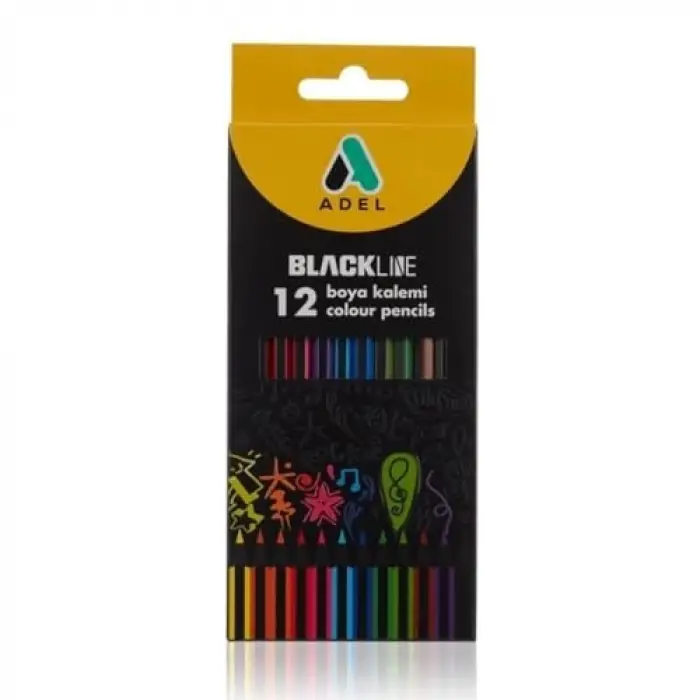 Blackline Boya Kalemi 12 Renk, Tam Boy