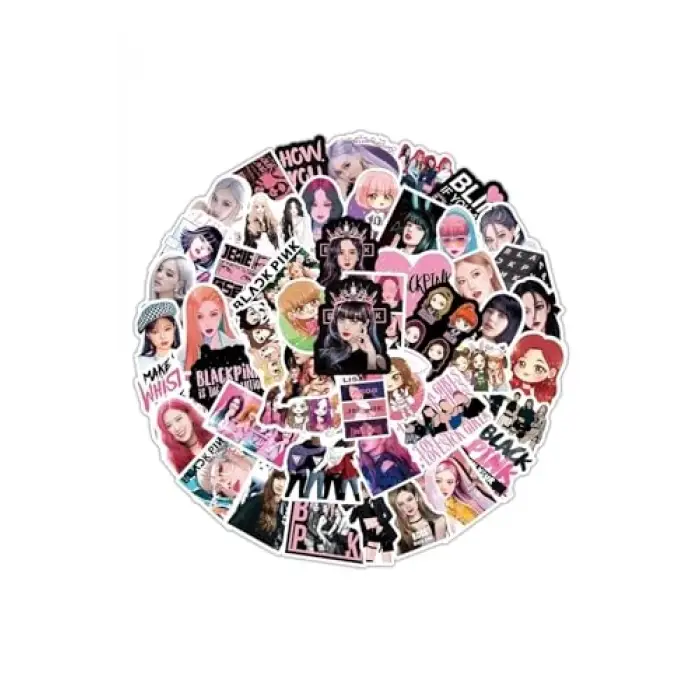 Blackpink Illüstrasyon Laptop Notebook Tablet Sticker Seti