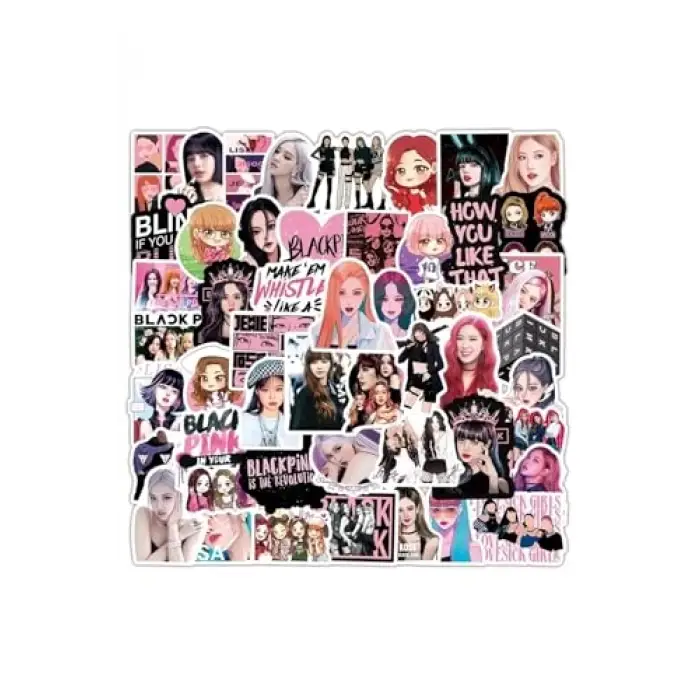 Blackpink Illüstrasyon Laptop Notebook Tablet Sticker Seti