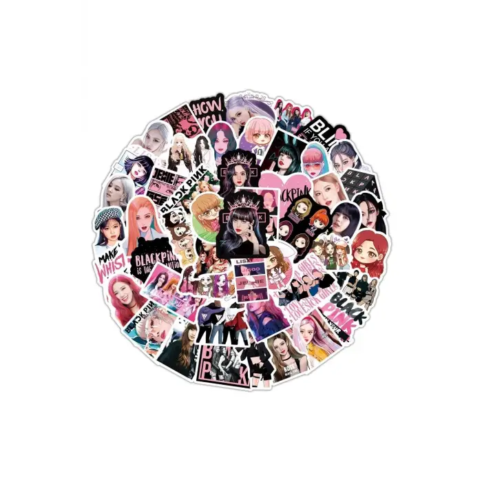 Blackpink Illüstrasyon Laptop Notebook Tablet Sticker Seti