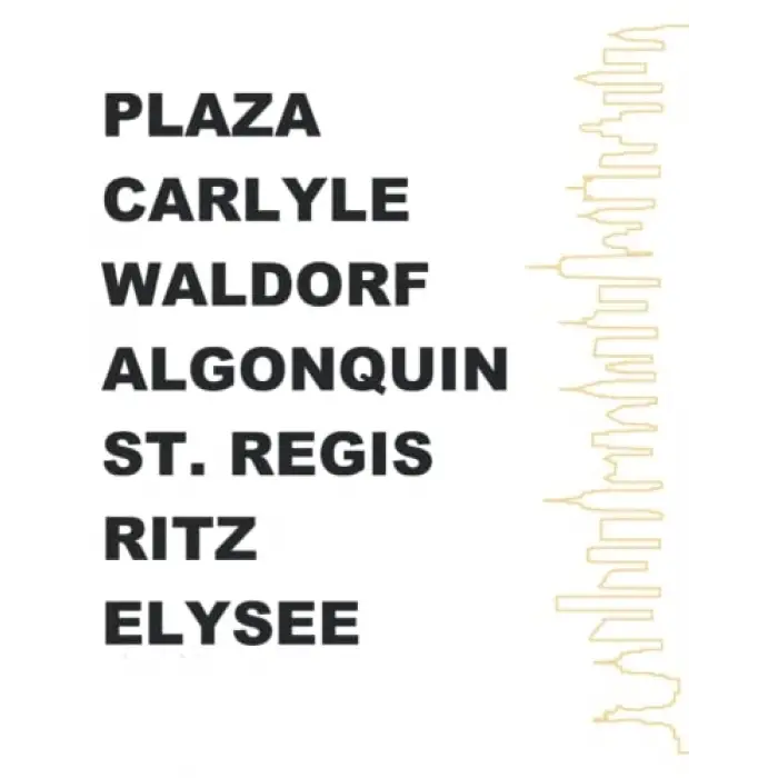 Blank Lined Günlük: Empire, Carlyle, Waldorf, Algonquin, Ritz, Elysee: Stay with me...