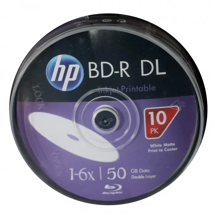 Blu-ray Bd-r 6 X 50GB 10lu Cake Box Prıntable