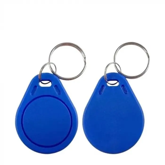Blue 100pcs/pack Rfıd 13.56Mhz IC Keyfob Token Key Ring For Access Control Compatible with Mıfare Classic 1K Card