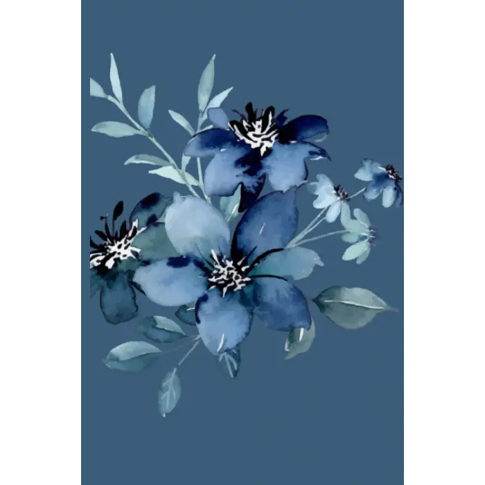 Blue journal flower