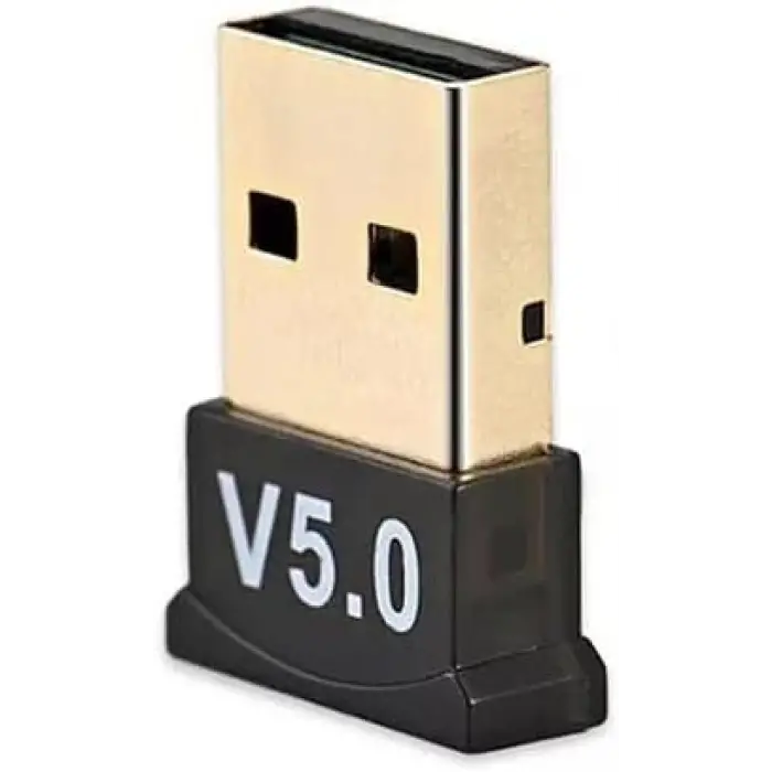 Bluetooth 5.0 USB Adaptör, Mini Dongle Bluetooth Alıcı, PC Laptop Notebook İçin Kablosuz Bluetooth Çevirici, Windows 10/11 Tak Çalıştır USB Bluetooth Dongle