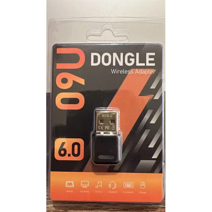 Bluetooth 6.0 USB Adaptör, Mini Dongle Bluetooth Alıcı, PC Laptop Notebook için Kablosuz Bluetooth Çevirici, Windows 10/11 Tak Çalıştır USB Bluetooth Dongle
