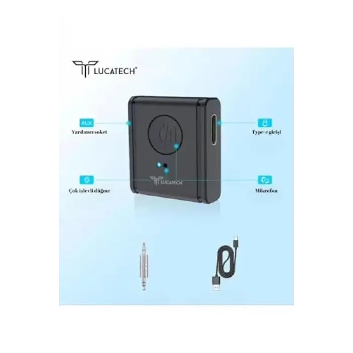 Bluetooth AUX Araç Ses Modülü 5.3V Type-C Şarjlı - LT465S129