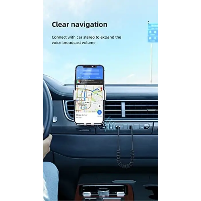 Bluetooth Car Receiver AUX, Gri