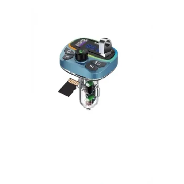 Bluetooth FM Modülatör Transmitter Çakmaklık - MT9877, Araç için
