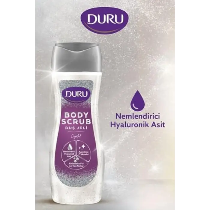 Body Scrub Duş Jeli, Crystal, 450 Mililitre