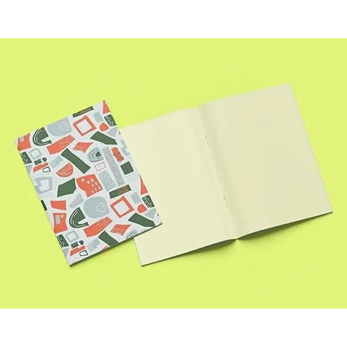 Boho 3lü Çizgisiz Defter Seti 4,14x21 cm, A5 Boyut