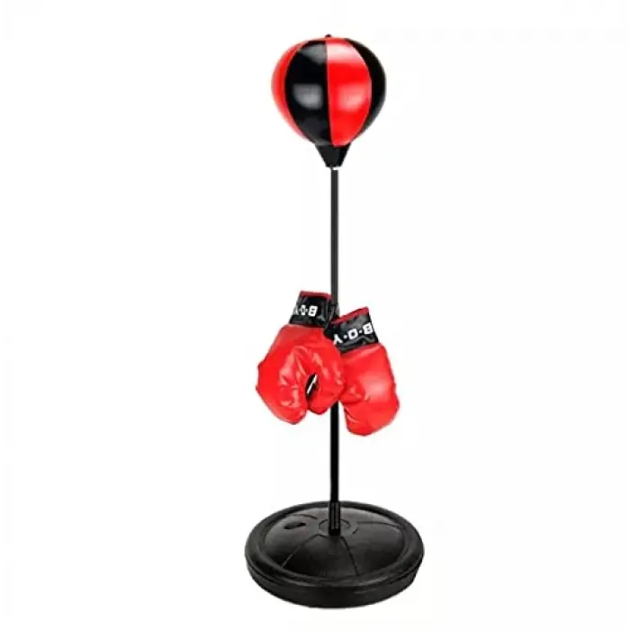 Boks Standı 90-120 Cm Refleks Topu Boks Seti Eldiven Hediye Lyt-112