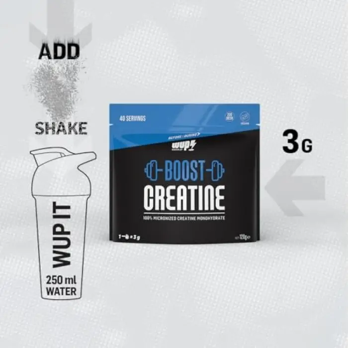 Boost kreatin, %100 mikronize kreatin monohidrat, aromasız, 40 servis