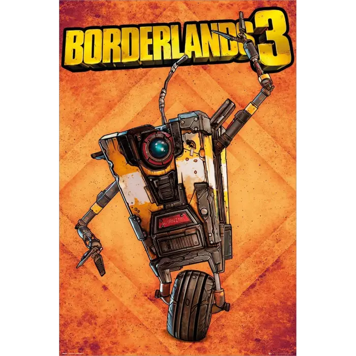 Borderlands 3 Claptrap Maxı Poster