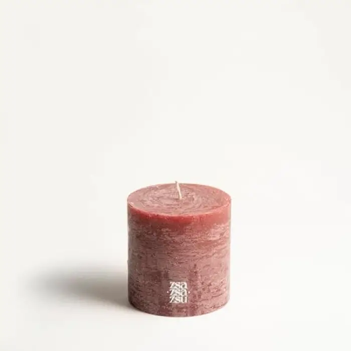 Bordo parafin mum, 9x9x9 cm