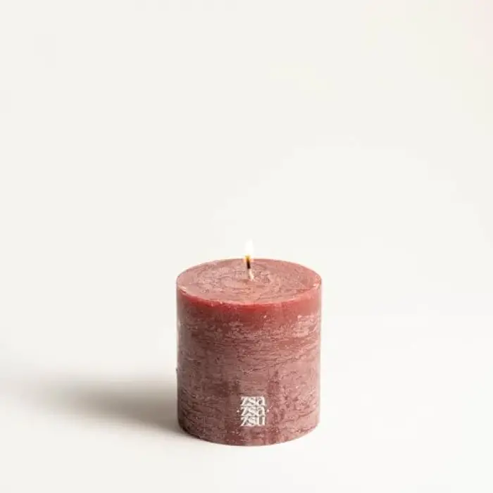 Bordo parafin mum, 9x9x9 cm