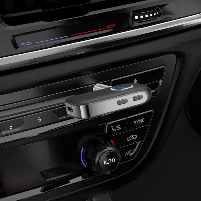 Borofone Wireless Bluetooth 5.0 3.5 mm Jack Aux Araç Ses Aktarım Kiti Adaptör Bluetooth Çevirici Araba Hoparlör Kulaklık için Taşınabilir Kablosuz Ses Araç Kitleri Adaptörü BC42