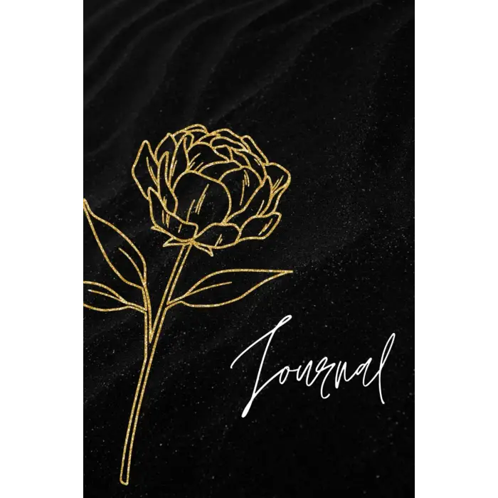 Boş Çiçekli Günlük Defter