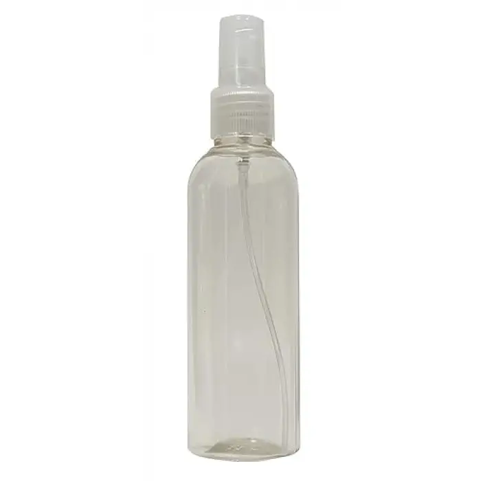 Boş şeffaf Pet sprey şişe 100 ml, valfli 50 adet