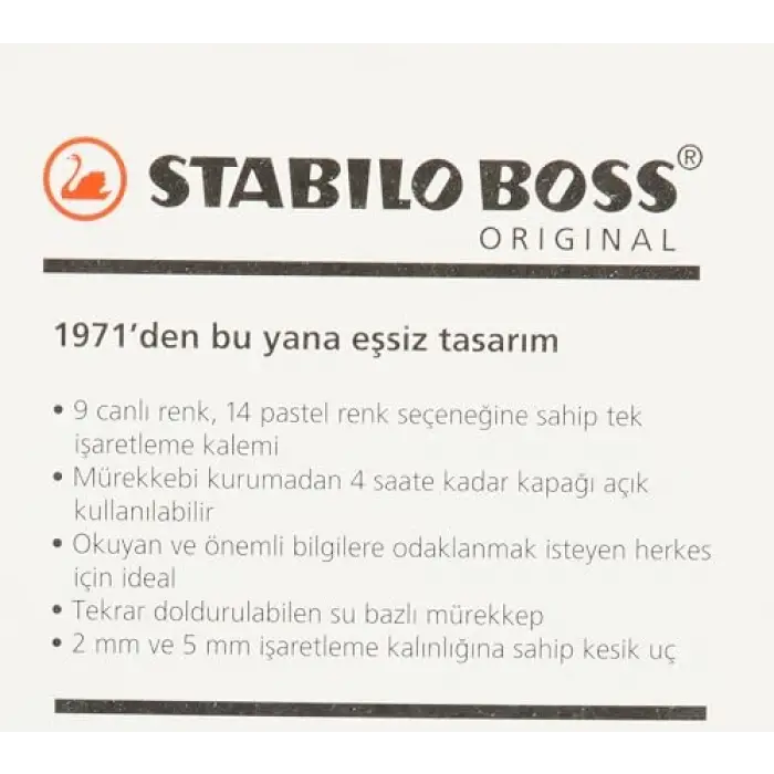 Boss Orıgınal Pastel 2li Blister 3lü set