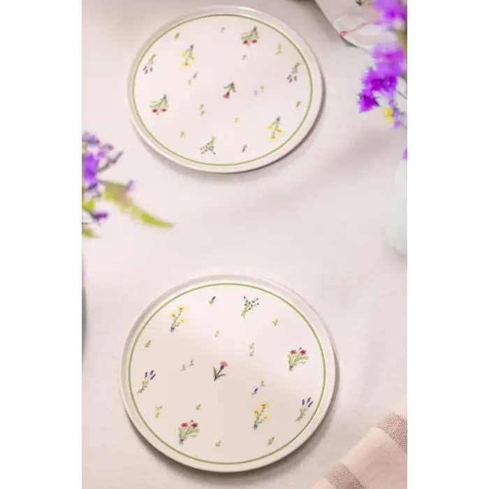 Botanical Seramik 4lü Servis Tabağı Seti 26,5 cm