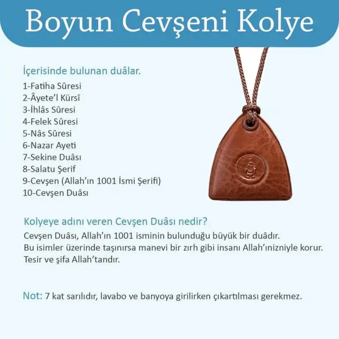 Boyun Cevşeni - Yeşil Renk