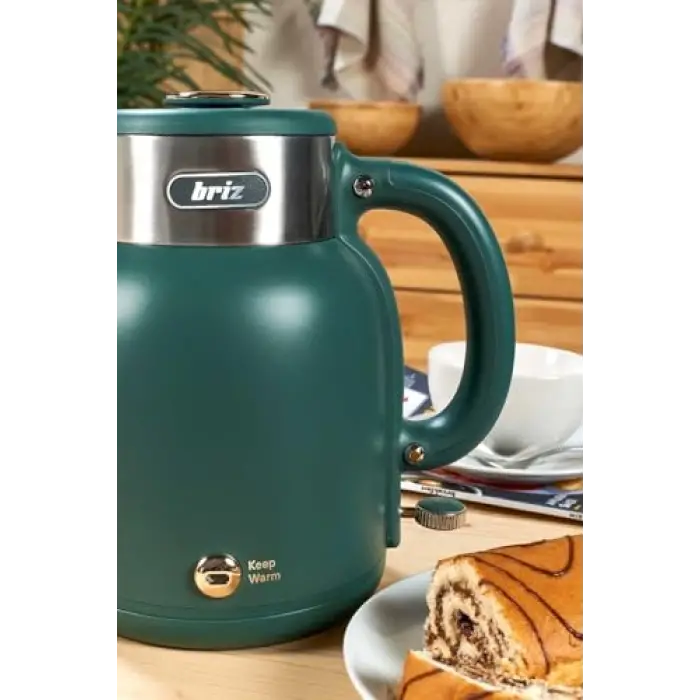 BR1040 retro su ısıtıcı kettle, yeşil çelik