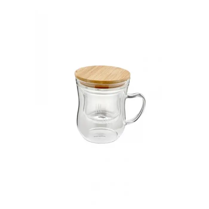 Brew - Süzgeçli Cam Çay Bardağı 400ml