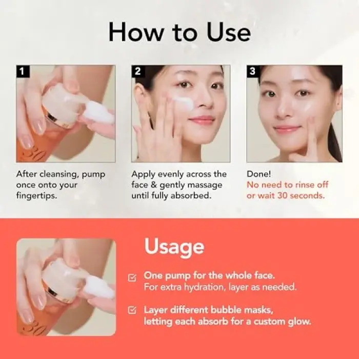 Bright 30 Seconds Quick Bubble Maske