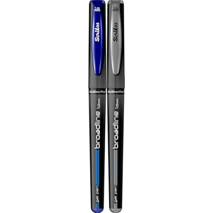 Broadlıne 1.0 Mm Jel Kalem Siyah & Mavi 2Li Blister
