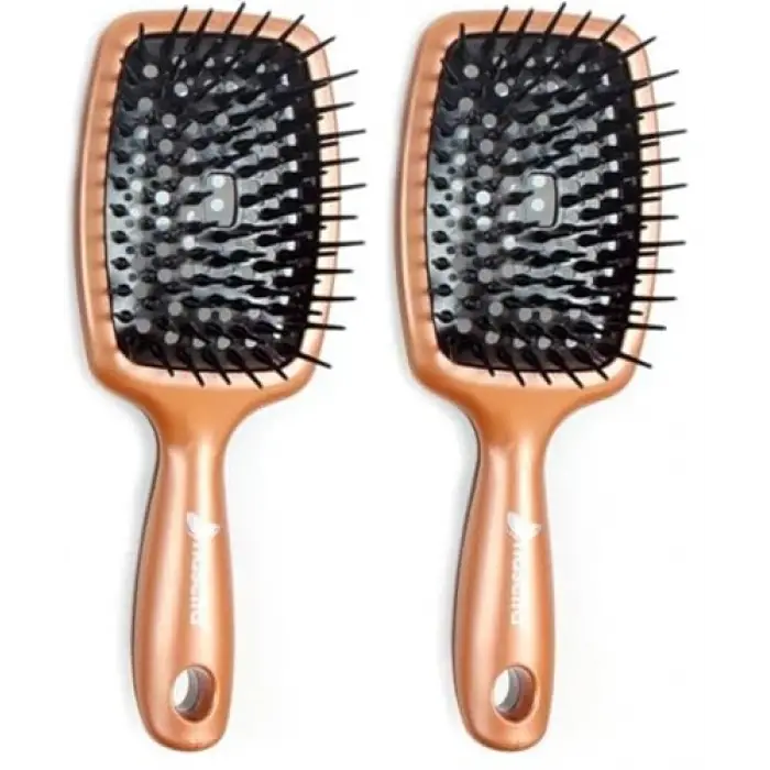 Bronz Saç Fırçası 2li set