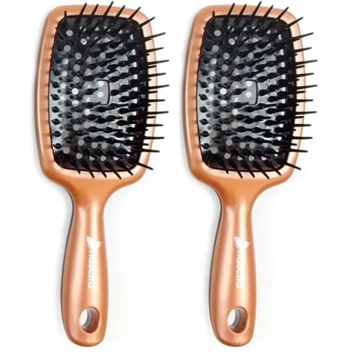 Bronz Saç Fırçası 2li set