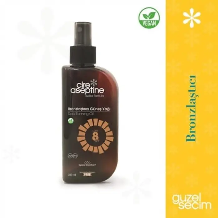 Bronzlaştırıcı Güneş Yağı 8 SPF 200 ml