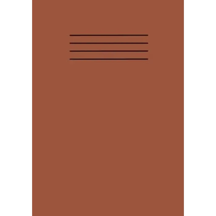 Brown A5 School Exercise Book Lined Paper Workbook Supplies 101 Pages with Margin Line: For Students; Kids, College, Office, Classroom Use and Home Use Learning Resources