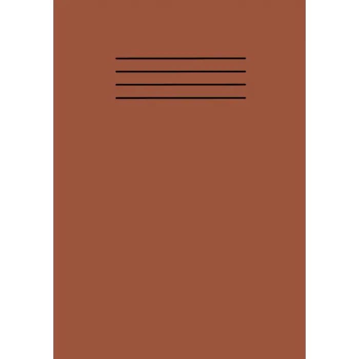 Brown A5 School Exercise Book Lined Paper Workbook Supplies 101 Pages with Margin Line: For Students; Kids, College, Office, Classroom Use and Home Use Learning Resources
