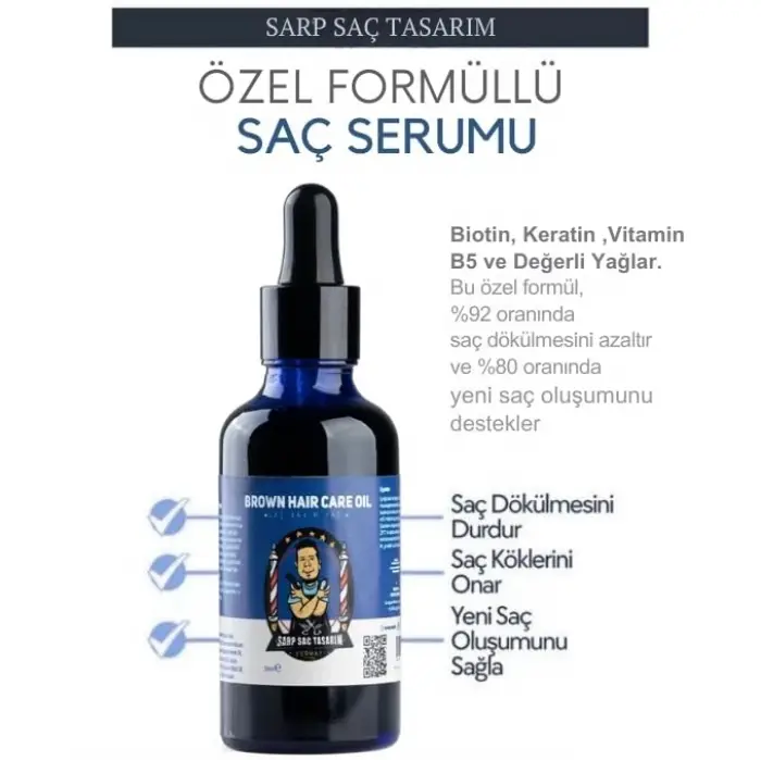 Brown Hair Care Oil