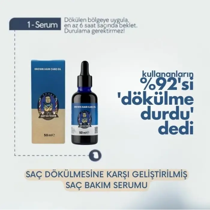 Brown Hair Care Oil
