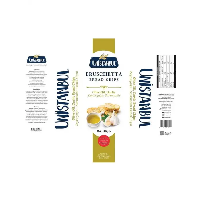 Bruschetta Zeytinyağlı Sarımsaklı