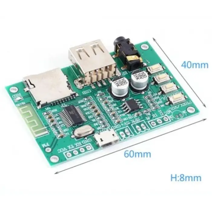 BT-201 MP3 Bluetooth 5.0 dijital güç amplifikatörü modülü