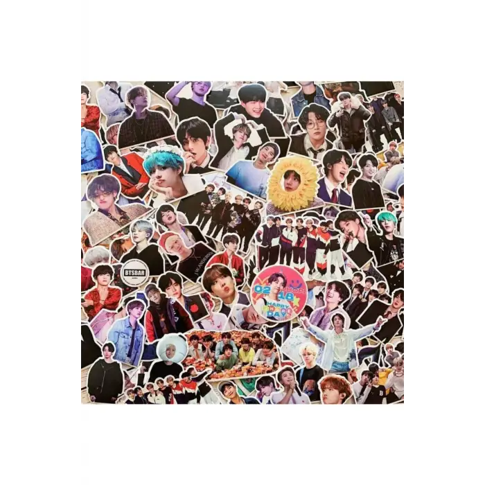 Bts Baskılı 100lü Sticker Seti