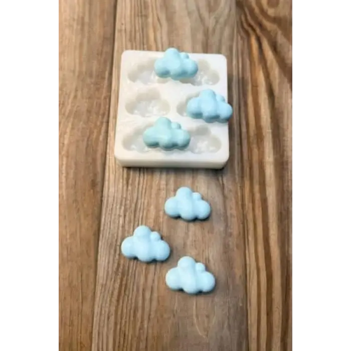 Bubble Bulut Mini Altılı Silikon Mum Kalıbı